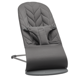Шезлонг для детей BabyBjorn Bouncer Bliss Anthracite Petal quilt 006126