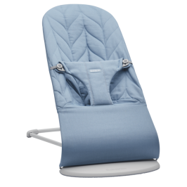 Шезлонг для детей BabyBjorn Bouncer Bliss Blue Petal quilt 006123