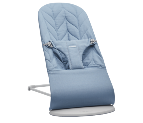 Шезлонг для детей BabyBjorn Bouncer Bliss Blue Petal quilt 006123