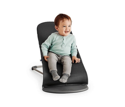 Шезлонг для детей BabyBjorn Bouncer Bliss Light grey 3D Jersey 006072