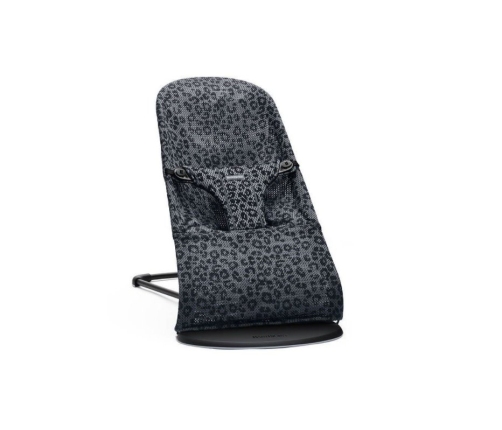 Шезлонг для детей BabyBjorn Bouncer Bliss Mesh anthracite/leopard 006078