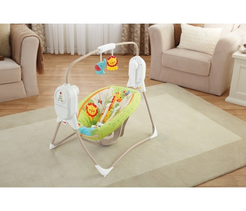 Кресло-качалка Fisher Price Mini Cradle Swing-Smart Tech. RF BFH05