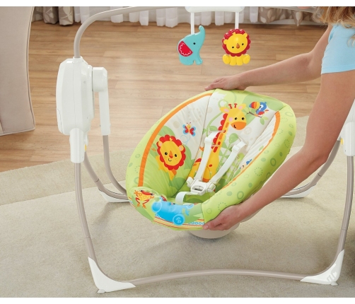 Кресло-качалка Fisher Price Mini Cradle Swing-Smart Tech. RF BFH05