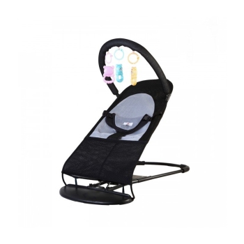 Шезлонг для детей TLC Baby Bouncer Soft black