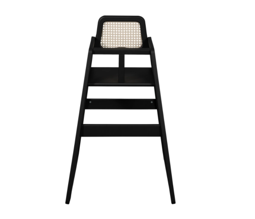 TROLL Rattan Деревянный Стульчик для кормления Blackwash HGC-RT0608-BS