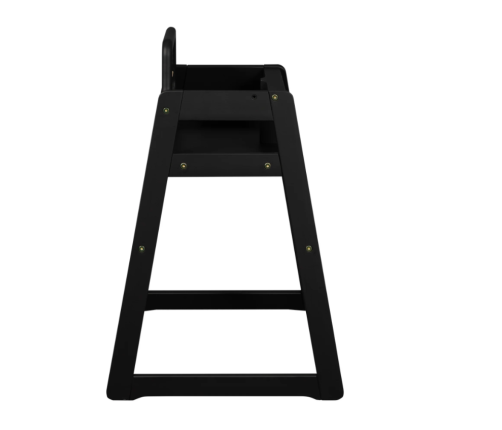 TROLL Rattan Деревянный Стульчик для кормления Blackwash HGC-RT0608-BS