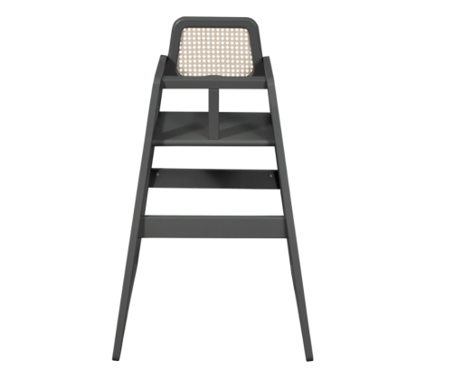 TROLL Rattan Деревянный Стульчик для кормления Grey HGC-RT0608-NAT