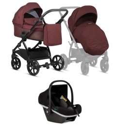 Tutis Leo Burgundy 220 Детская коляска 3 в 1