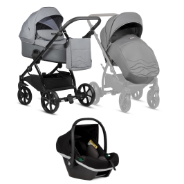 Tutis Leo Stone Grey 227 Bērnu rati 3in1