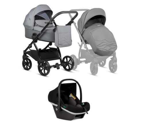 Tutis Leo Stone Grey 227 Bērnu rati 3in1