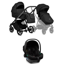 Tutis Mio 3 + BLACK EDITION Obsidian 060 Bērnu rati 3in1