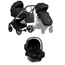 Tutis Mio 3 + BLACK EDITION Rose Gold 292 Bērnu rati 3in1