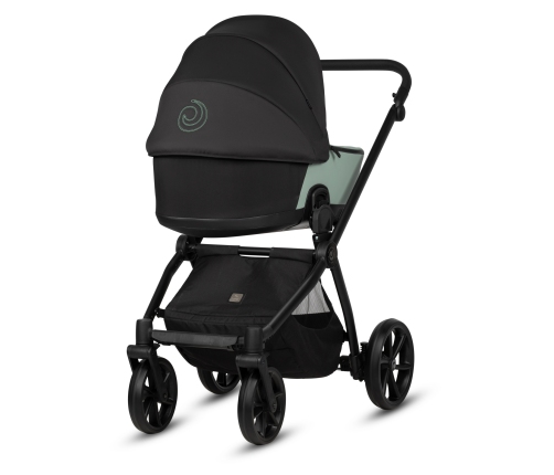 Tutis Mio 3 + LEATHER Sage 039 Bērnu rati 3in1