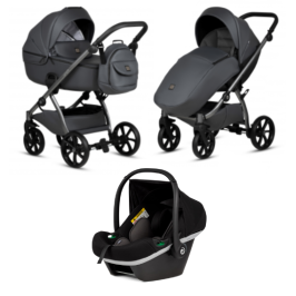 Tutis Uno 5 Plus LEATHER Licorice 166 Bērnu Ratiņi 3in1 Tutis Uno 5 Plus LEATHER Licorice 166 Bērnu Ratiņi 3in1