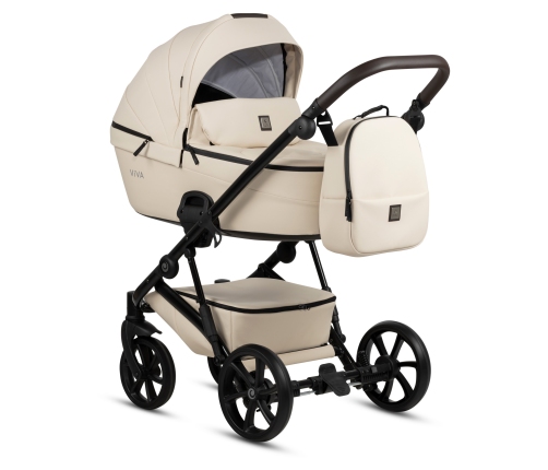 Tutis Viva 5 + LEATHER Vanilla 086 Детская коляска 2 в 1