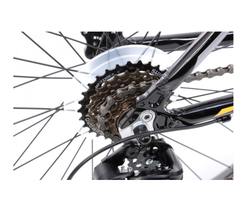 Vīriešu velosipēds Romet Rambler R6.1 26 black/yellow 19L