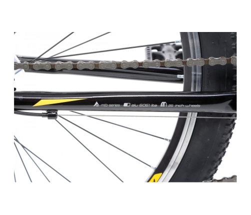 Vīriešu velosipēds Romet Rambler R6.1 26 black/yellow 19L