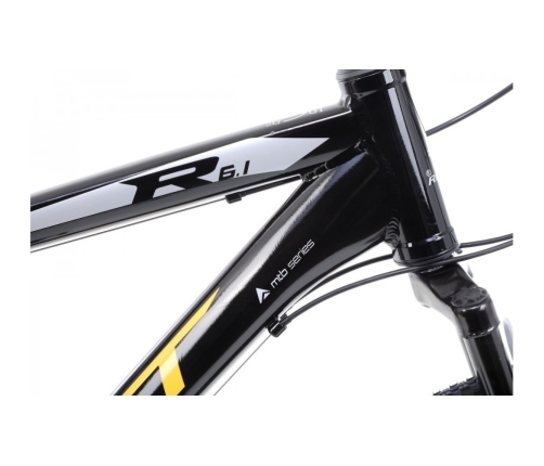 Vīriešu velosipēds Romet Rambler R6.1 26 black/yellow 19L