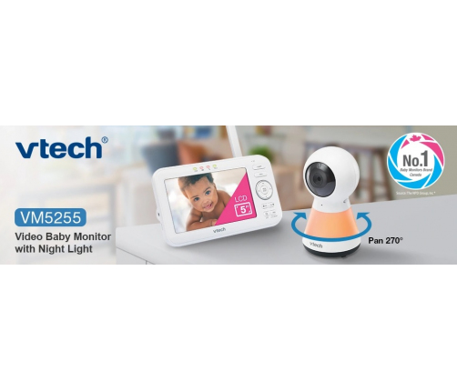 Vtech 5 VM5255 Радио и видеоняня Ночник