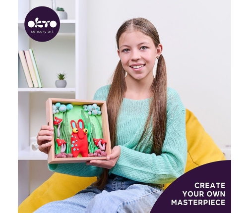 Radošais komplekts Air clay Modelēšanas masas komplekts Little Worlds Mommy Troll