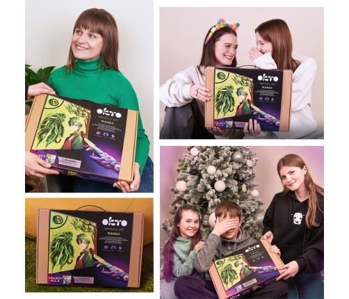 Radošais komplekts Modelēšanas masas - 3D glezna MANGA Zeme (29*29 cm)