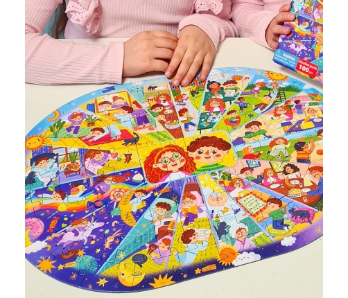 Attīstošā puzle Puzle Mans dienas režīms