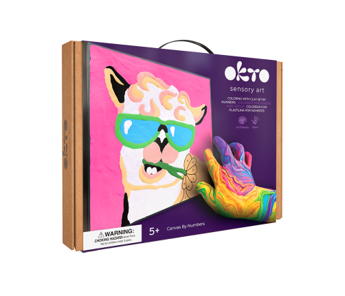 Radošais komplekts Modelēšanas masas - 3D glezna Lama (30*30 cm)