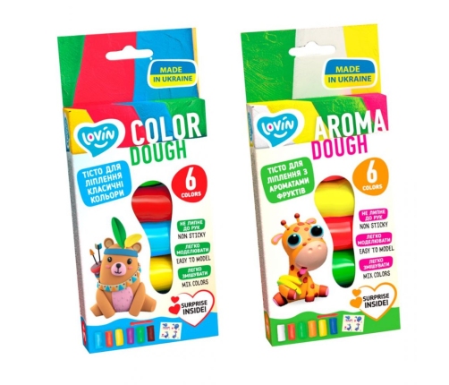 Radošais komplekts Modelēšanas mīkla Play Dough - Aroma 6 krāsas