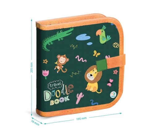 Galda spēles Daudzreizējā krāsojamā grāmata ar flomasteriem 