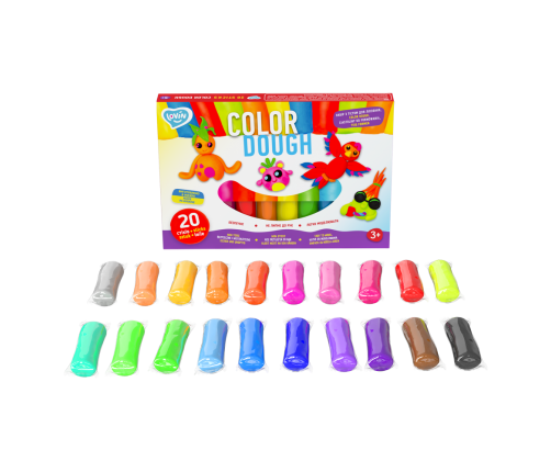 Radošais komplekts Modelēšanas mīkla Play Dough - Lovin 20 gab.