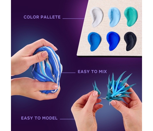 Radošais komplekts Modelēšanas masas - 3D glezna MANGA Ūdens (29*29 cm)