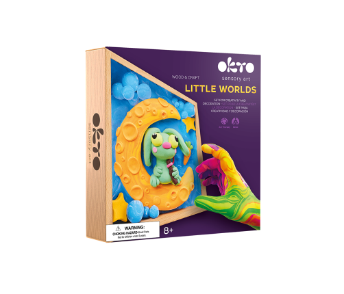 Radošais komplekts Air clay Modelēšanas masas komplekts Little Worlds Bunny Moon