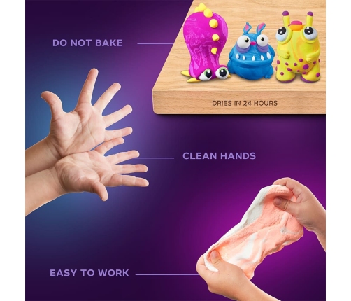 Radošais komplekts Air clay Modelēšanas masas - komplekts 36 krāsas