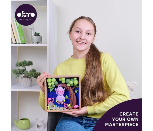 Radošais komplekts Air clay Modelēšanas masas komplekts Little Worlds Bat