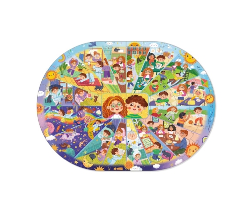 Attīstošā puzle Puzle Mans dienas režīms