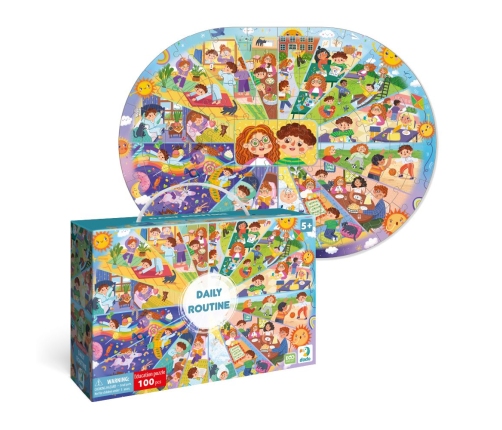 Attīstošā puzle Puzle Mans dienas režīms