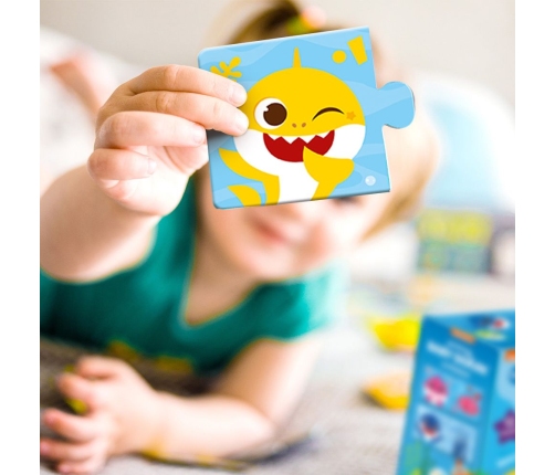 Mazuļu rotaļlietas Duo Puzle Baby Shark Savieno krāsas!