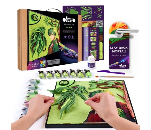 Radošais komplekts Modelēšanas masas - 3D glezna MANGA Zeme (29*29 cm)