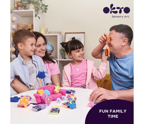 Radošais komplekts Air clay Modelēšanas masas - komplekts 18 krāsas