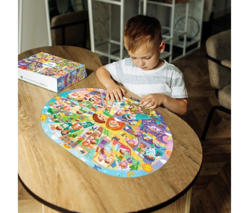 Attīstošā puzle Puzle Mans dienas režīms