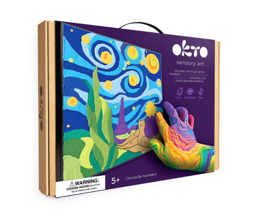 Radošais komplekts Modelēšanas masas - 3D glezna Mazais Princis Nakts(30*30 cm)