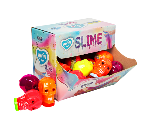 Antistresa rotaļlieta Gļotas - slaims Skull 100 ml