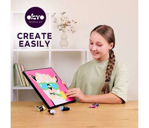 Radošais komplekts Modelēšanas masas - 3D glezna Lama (30*30 cm)