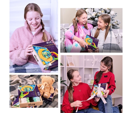 Radošais komplekts Air clay Modelēšanas masas komplekts Little Worlds Bunny Moon