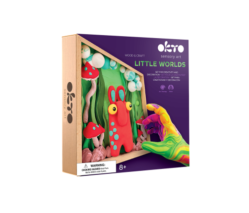 Radošais komplekts Air clay Modelēšanas masas komplekts Little Worlds Mommy Troll