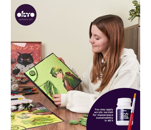 Radošais komplekts Modelēšanas masas - 3D glezna MANGA Zeme (29*29 cm)