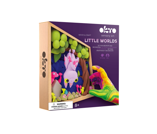 Radošais komplekts Air clay Modelēšanas masas komplekts Little Worlds Bat