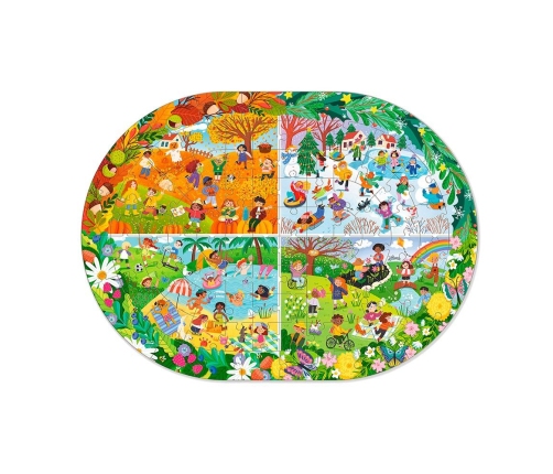 Attīstošā puzle Puzle Gadalaiki