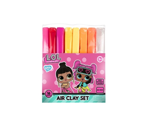 Radošais komplekts Modelēšanas mīkla Air Clay - 16 krāsas L.O.L. Surprise!