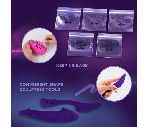 Radošais komplekts Air clay Modelēšanas masas - komplekts 24 krāsas